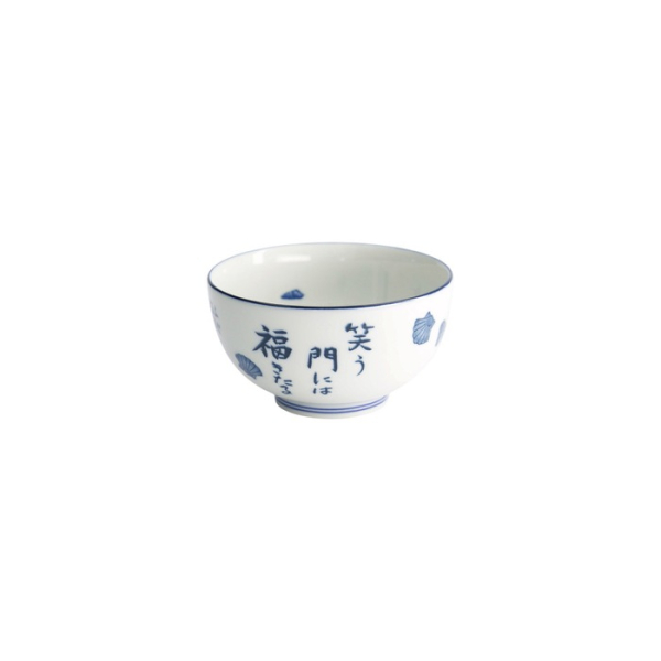 Schale Kawaii Blowfish Okonomi Blau/Weiß, Porzellan, Ø 13 × 7,2 cm, 500 ml, Art.-Nr. 33850