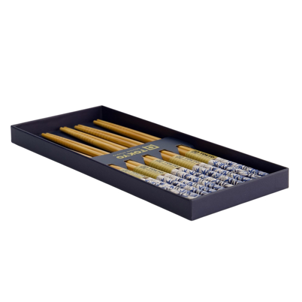 TDS, 5 Paar Essstäbchen, Geshenkset, Blue Bamboo, Art.-Nr. 33862