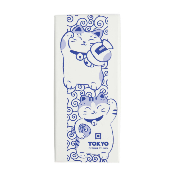 TDS, 5 Chopstick Giftset, Neko Cat Blue, Item No. 33936