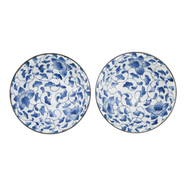 TDS, Ramen Bowl Gift Set, Blue, 2 pcs., Ø 19x7.5cm 1100ml, Item No. 33941