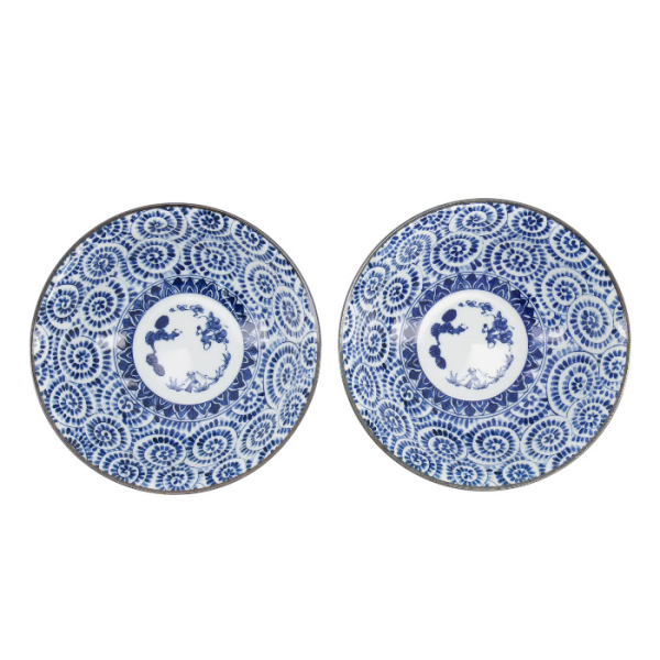TDS, Ramenschale in Geschenkbox, 2 Stk, Blau, Ø 19x7,5cm 1100ml, Art.-Nr. 33942