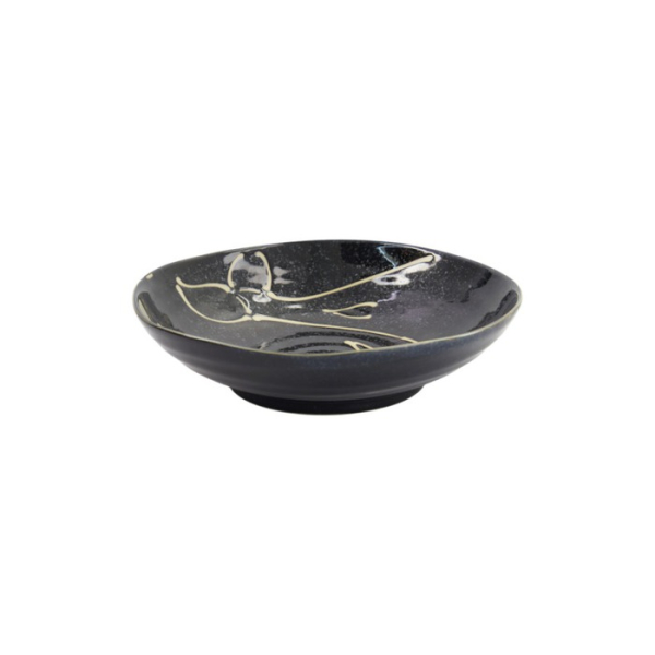 Pastateller Kawaii Black Whale, Porzellan, Ø 20,8 × 5,2 cm, 650 ml, Art.-Nr. 33950