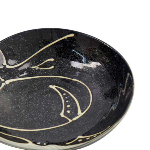 TDS, Pasta Teller, Kawaii, Black Whale, Ø 20,8 x 5,2 cm 650 ml, Art Nr. 33950