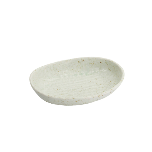 TDS, Oval Bowl, Teppun Konahiki, White, Ø 22.2x17.5cm, Item No. 33968