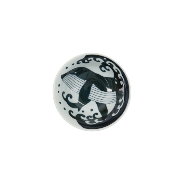 Tayo Bowl Kawaii Whale Blue/White, Porcelain, Ø 14.9 × 6.9 cm, 300 ml, Item No. 34009