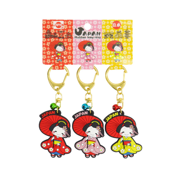 TDS, Schlüsselanhänger, Japan Geisha 3-tlg., Art Nr. 34113