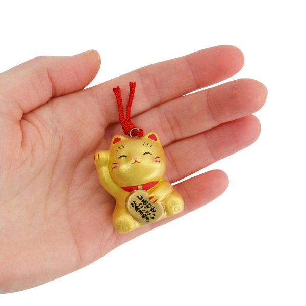 TDS, Lucky Cat, Dekoration, Gold, 3,5cm - Art Nr. 34125