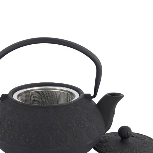 TDS, WY Teekanne aus Gusseisen, Sakura YH, Schwarz, 0,6 L, Art-Nr. 34144