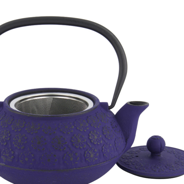 TDS, WY Teekanne aus Gusseisen, Sakura YH, Blau, 0,9 L, Art-Nr. 34148