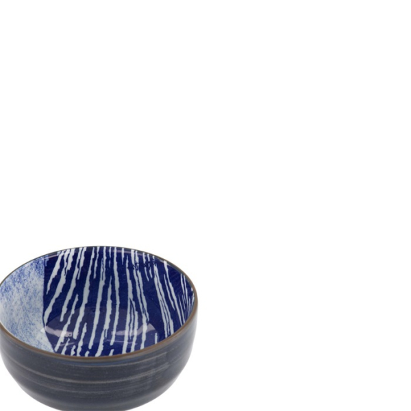 Tayo Bowl Hokusai Fuji White/Blue, Porcelain, Ø 12.6 × 7 cm, 350 ml, Item No. 34159