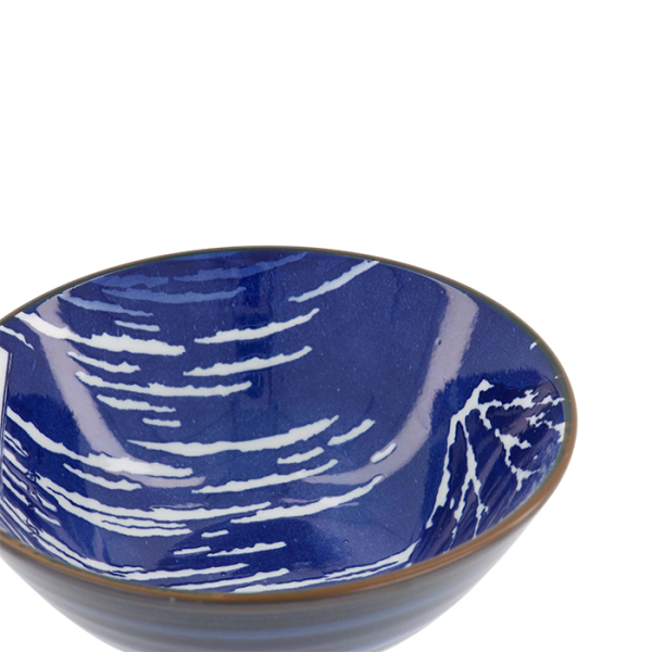 TDS, Ramen schale, Hokusai Fuji , Blau/Weiß, Ø 17x8cm- Art Nr. 34160