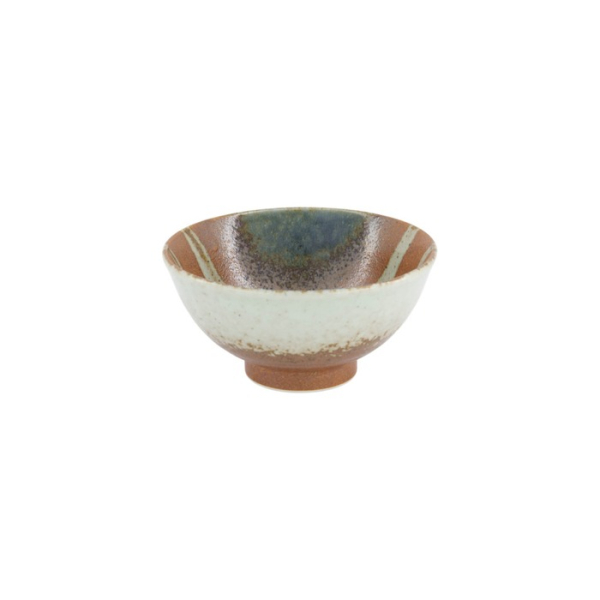Rice Bowl with Rim Suisho Aka-cha Brown, Porcelain, Ø 16 × 8 cm, 600 ml, Item No. 34253
