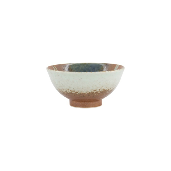 Rice Bowl with Rim Suisho Aka-cha Brown, Porcelain, Ø 16 × 8 cm, 600 ml, Item No. 34253