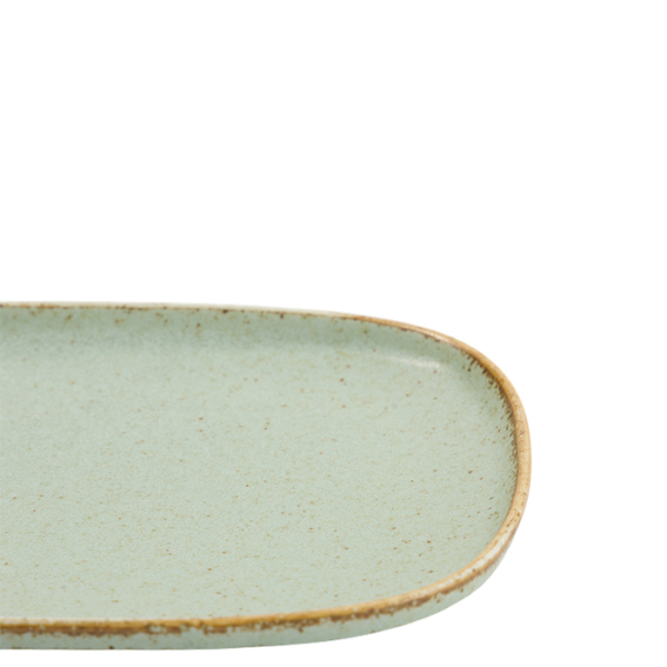 TDS, Flache Oval Teller, Mint Grün, Ø 24x16x2cm, Art.-Nr. 34295
