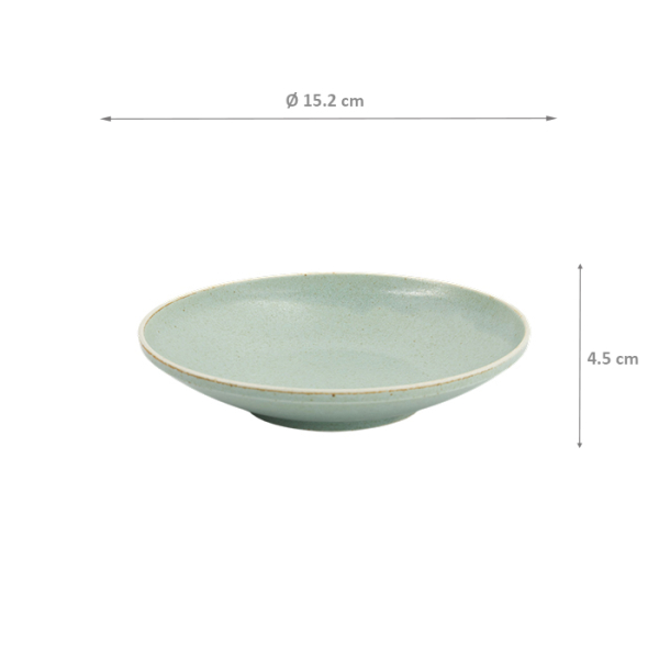 TDS, Bowl, Minto Green, Ø 15.2x4.5cm, Item No. 34296