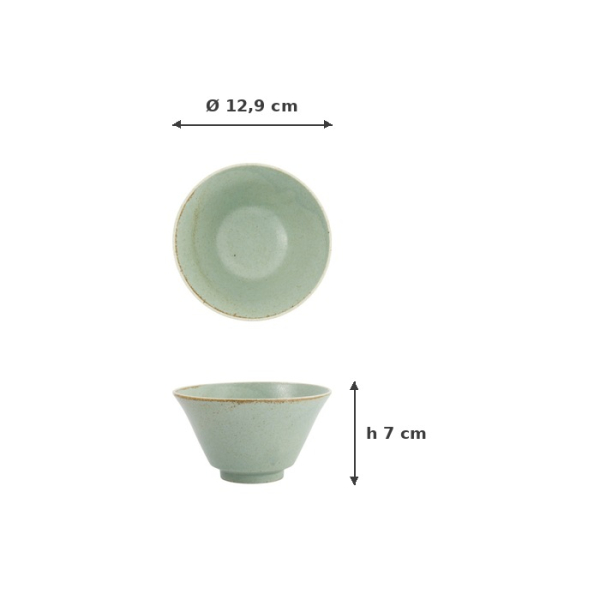 Schale Minto Green, Porzellan, Ø 12,9 × 7 cm, Art.-Nr. 34297