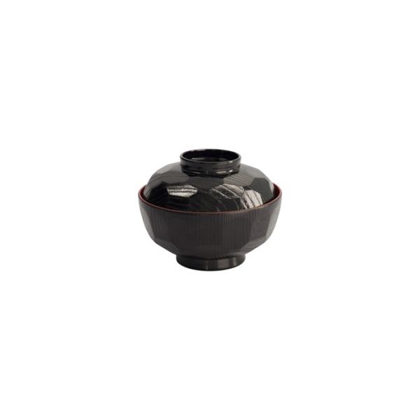 Bowl with Lid ABS Lacquerware, Ø 12 × 9.5 cm, Item No. 4065
