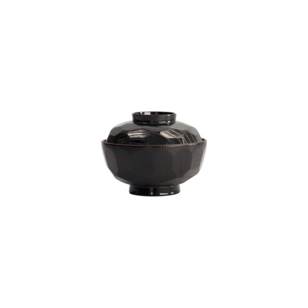Bowl with Lid ABS Lacquerware, Ø 12 × 9.5 cm, Item No. 4065