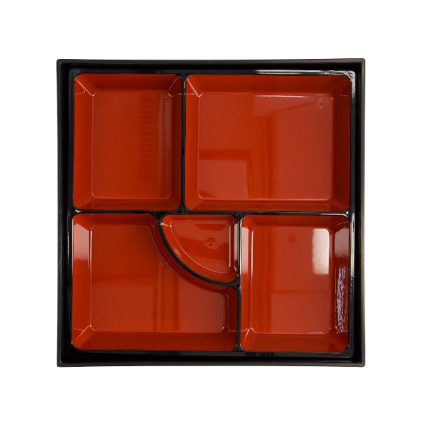 TDS, Bentobox, ABS Lacquerware, 25.5x25.5cm, Item No. 4193