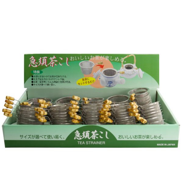 TDS,Japanese Tea & Tea Cannisters Strainer, 100pcs, Set w/handle, Item No. 4867