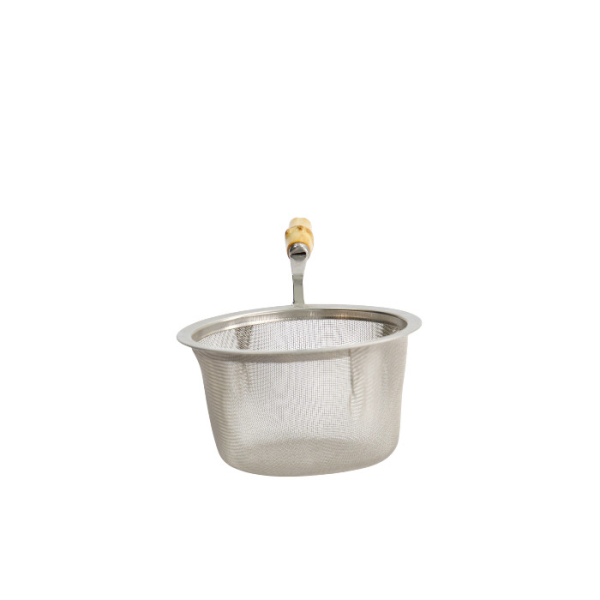 TDS, Japanisches Tea & Tea Kanister Sieb, 8 cm, mit Holzgriff, 0.8 Ltr., Art.-Nr. 4886