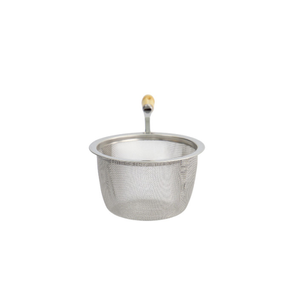 TDS, Japanisches Tea & Tea Kanister Sieb, 7.5cm, mit Holzgriff, 0.5 ltr., Art.-Nr. 4887