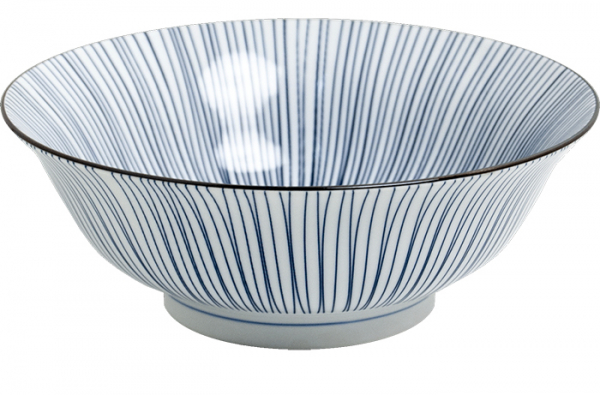 Schale Oriental Stripe Ø 21 cm | H8 cm Edo Japan bei g-HoReCa 