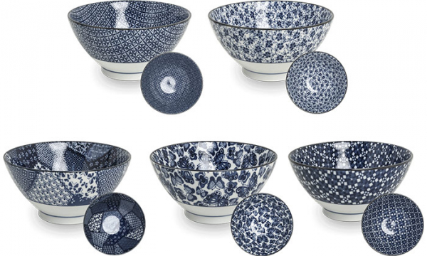 Bowls Blue pattern Ø 18 cm | H9 cm EDO Japan at g-HoReCa (picture 1 of 6)