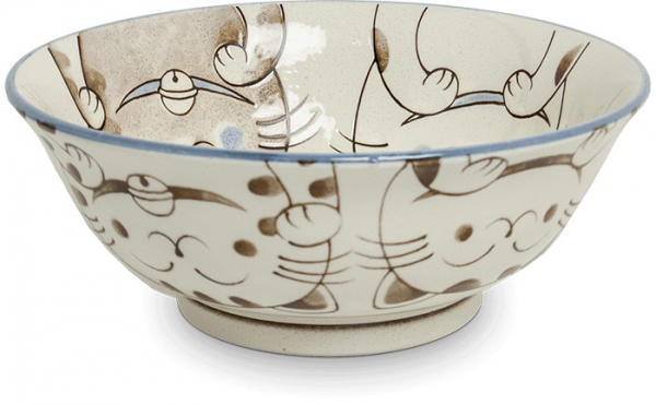 Bowls Three cats Ø 20,5 cm | H8 cm EDO Japan at g-HoReCa (picture 4 of 5)