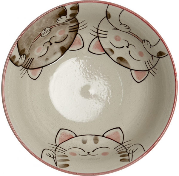 Bowls Three cats Ø 20,5 cm | H8 cm EDO Japan at g-HoReCa (picture 3 of 5)