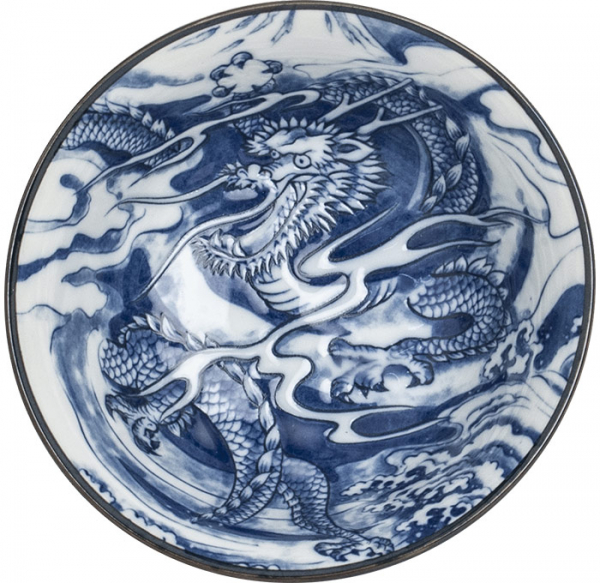 Schale Blauer Drache Ø 15 cm | H6,5 cm Edo Japan bei g-HoReCa (Bild 2 von 2)