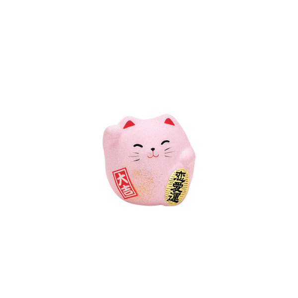 TDS, Glückskatze / Lucky Cat, Dekoration, Rosa, 5.5 cm - Art Nr. 6151
