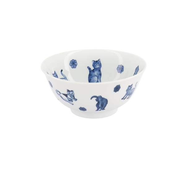 TDS, Tayo schale, Kawaii Hananeko Cat, Blau, Ø 15x7cm- Art Nr. 61693