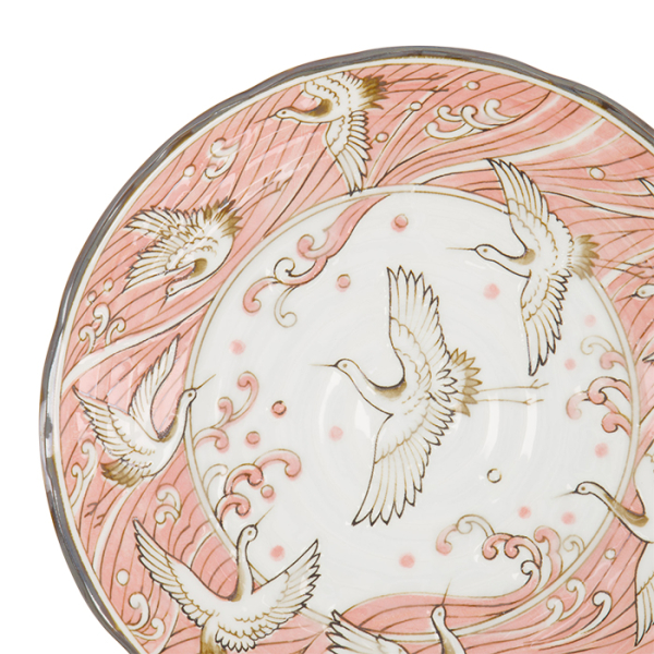 TDS, Plate, Crane Pink, Ø 22x4cm, Item No. 617355