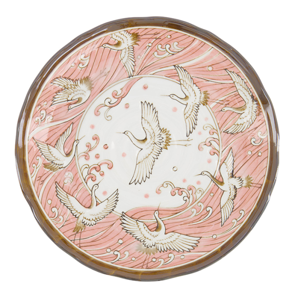 TDS, Plate, Crane Pink, Ø 24.7x3cm, Item No. 617379