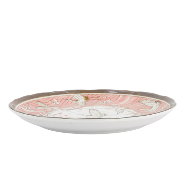 TDS, Plate, Crane Pink, Ø 24.7x3cm, Item No. 617379