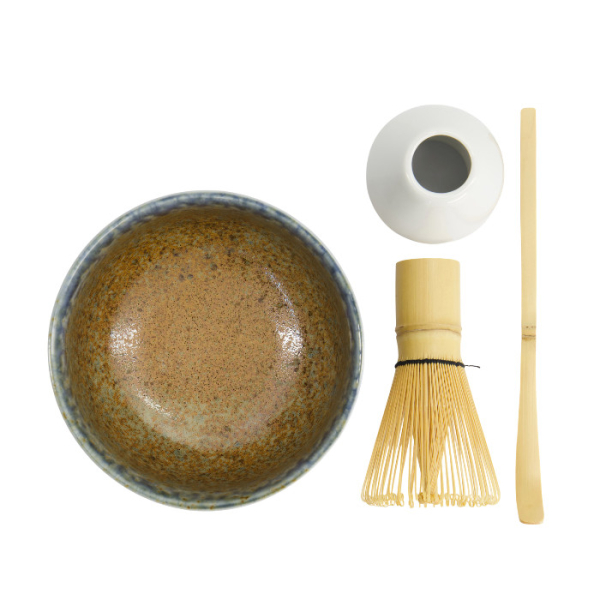 TDS, Matcha Bowl Giftset , 4-piece set, 12.7 x 7 cm, Sakura Black, Item No. 617416