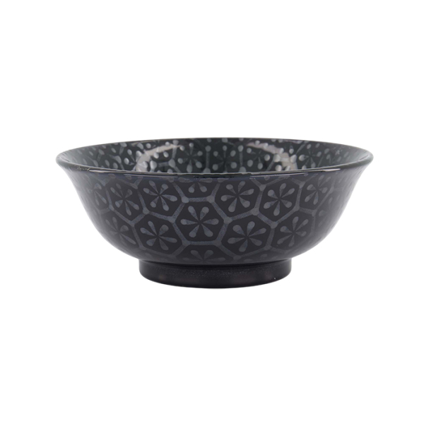 TDS, Ramenschale, Kuromonyo Hana Kikko, Schwarz, Ø 20,5x8cm, 1200 ml- Art Nr. 617959