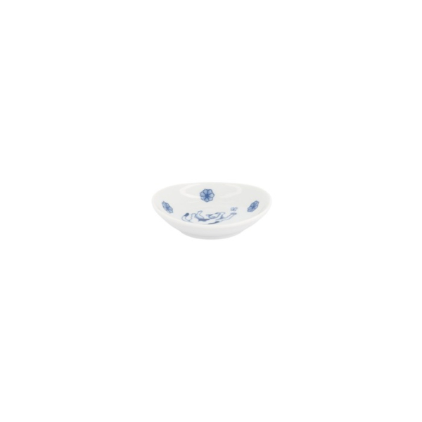 Saucenschale Kawaii Hananeko Cat Blau, Porzellan, Ø 9,8 × 2,5 cm, Art.-Nr. 618031