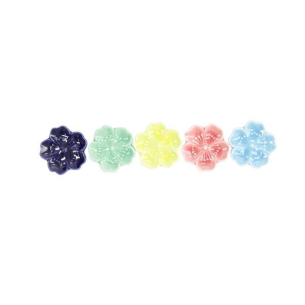 Essstäbchenablagen-Set Kawaii Sakura Bunt, 5-tlg., Porzellan, Art.-Nr. 618093