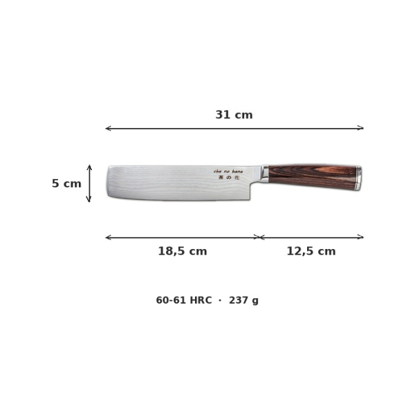 Nakiri-Messer (Gemüsemesser) in Magnetbox, VG-10-Damaszenerstahl, 31 cm, Art.-Nr. 6454
