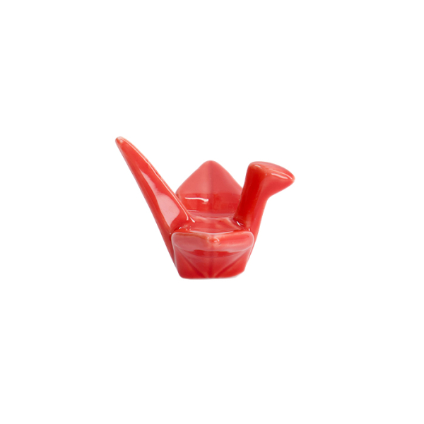 TDS, Chopsticks Rest, Crane, Red, 5 x 5.5 x 3 cm, Item No. 7349