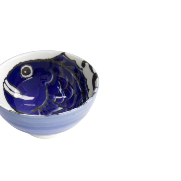 Bowl Seafood Snapper Blue, Porcelain, Ø 11.2 × 6.2 cm, 300 ml, Item No. 7563