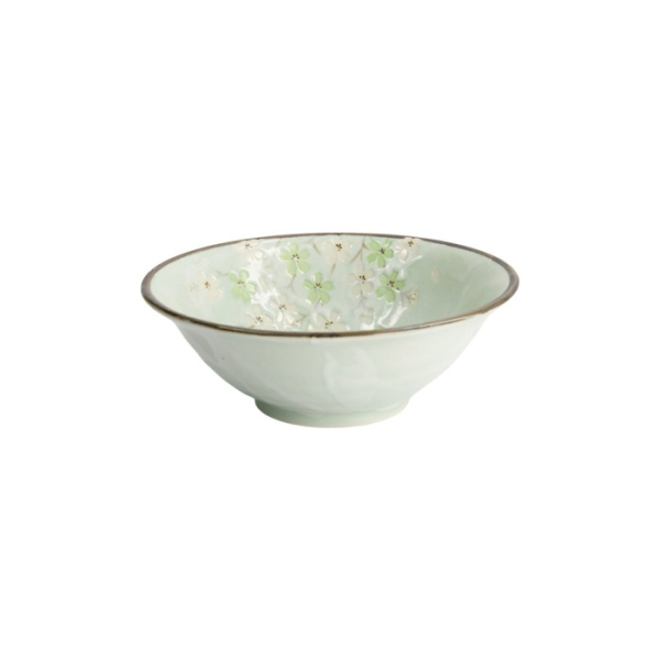 Noodle Bowl Green Cosmos Green, Stoneware, Ø 20 × 7 cm, 750 ml, Item No. 7810