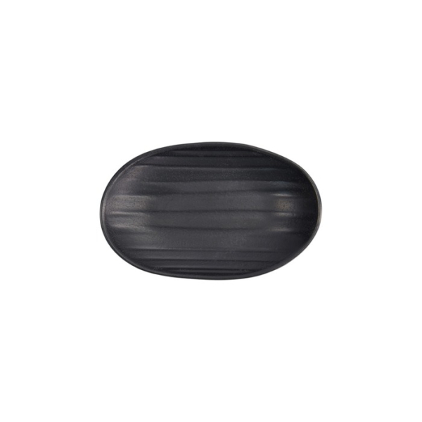 Rectangular Plate Zen Black, Melamine, 18.4 × 11.4 × 2.8 cm, Item No. 8021