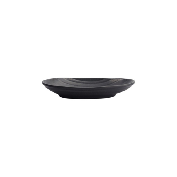 Rectangular Plate Zen Black, Melamine, 18.4 × 11.4 × 2.8 cm, Item No. 8021