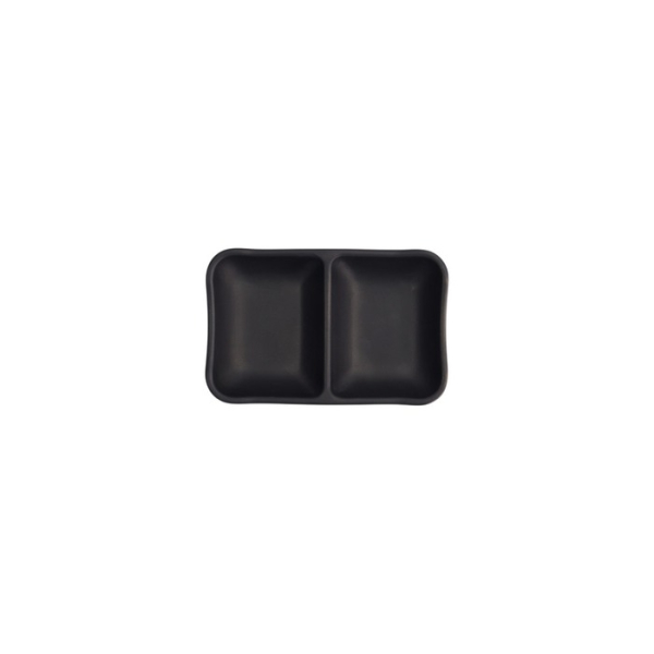 Saucenschale Schwarz, Melamin, 13 × 8,5 × 3 cm, Art.-Nr. 8026