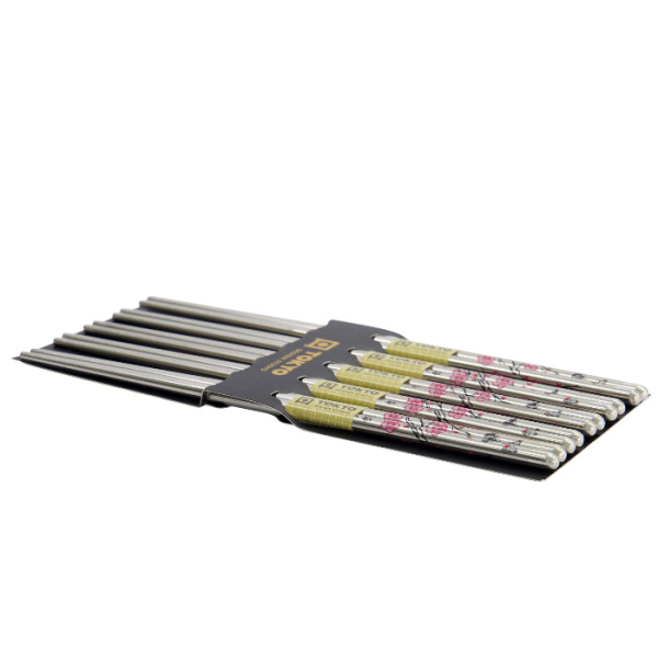 Essstäbchen, Stainless Steel, 5 Paar,Sakura, Art. Nr. 8220