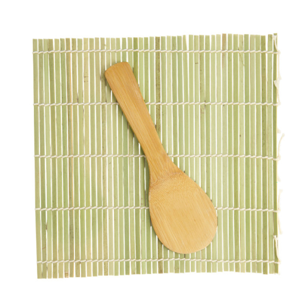 TDS, Sushi  Bambusmatte mit Reis-Spatel Shimoji, Kitchenware, 24 cm x 24 cm, Art.-Nr. 8318
