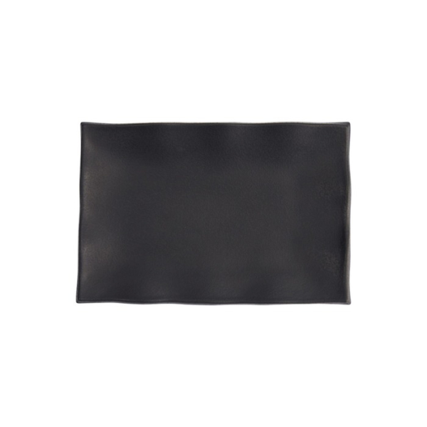 Servierplatte Zen Schwarz, Melamin, 22,5 × 15 × 2,3 cm, Art.-Nr. 8554